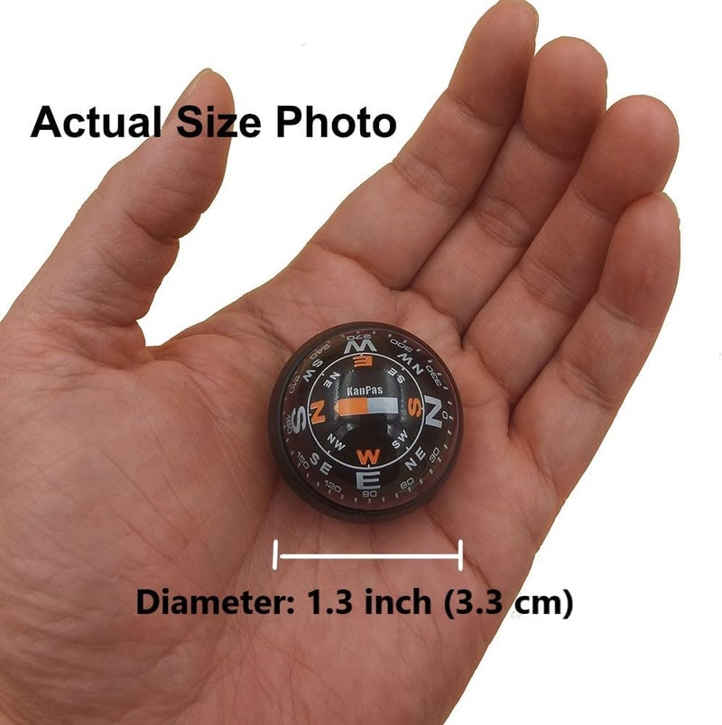 KanPas Dashboard Compass Ball with Double Dials for Cars Boats - Image 2